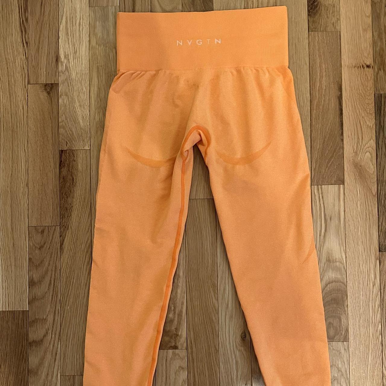 Alphalete Women's Orange Leggings Depop