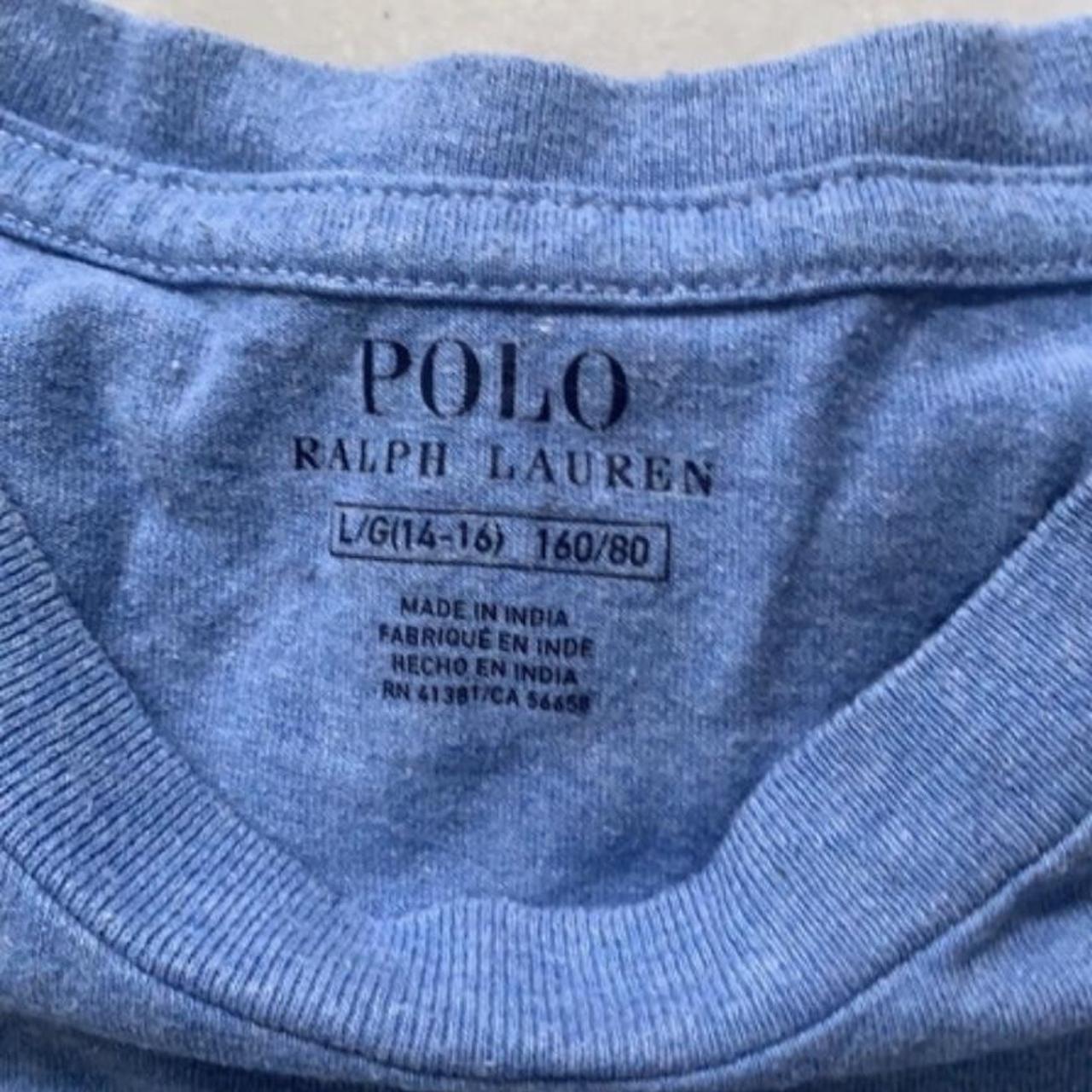 Ralph Lauren Polo T-shirt Boys 14-16 15 13 100%... - Depop