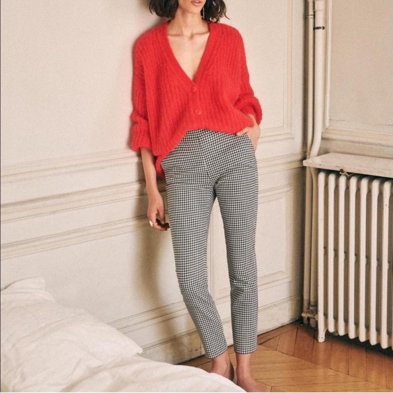 Sezane Clara Gingham pants worn a only Depop