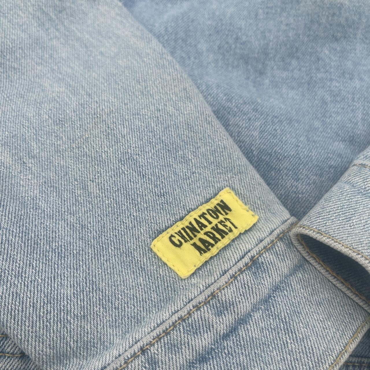 Guess x chinatown market x smiley outlet uo exclusive denim trucker jacket