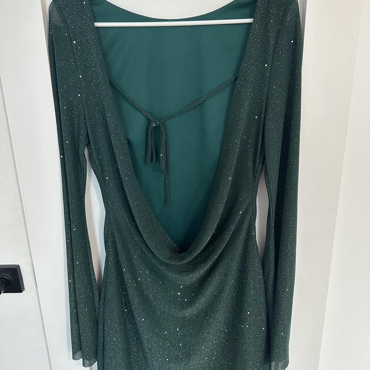 Shein Backless green dress. such a pretty and... - Depop