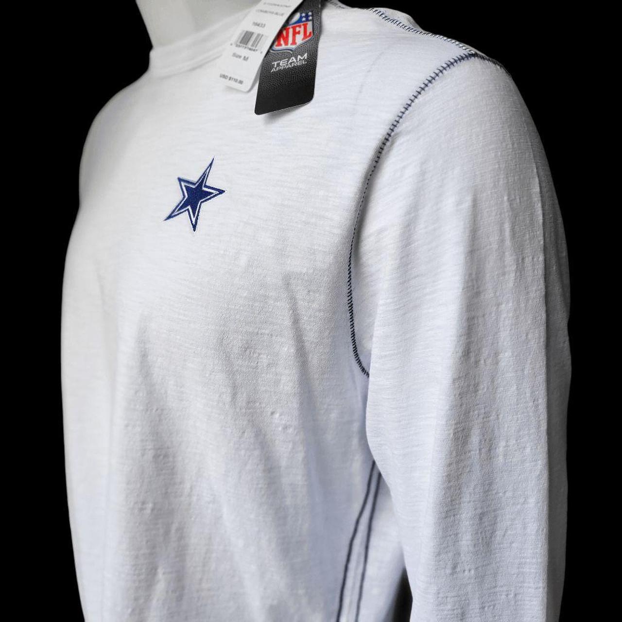 Men's Tommy Bahama White Dallas Cowboys Laces Out Billboard Long Sleeve  T-Shirt