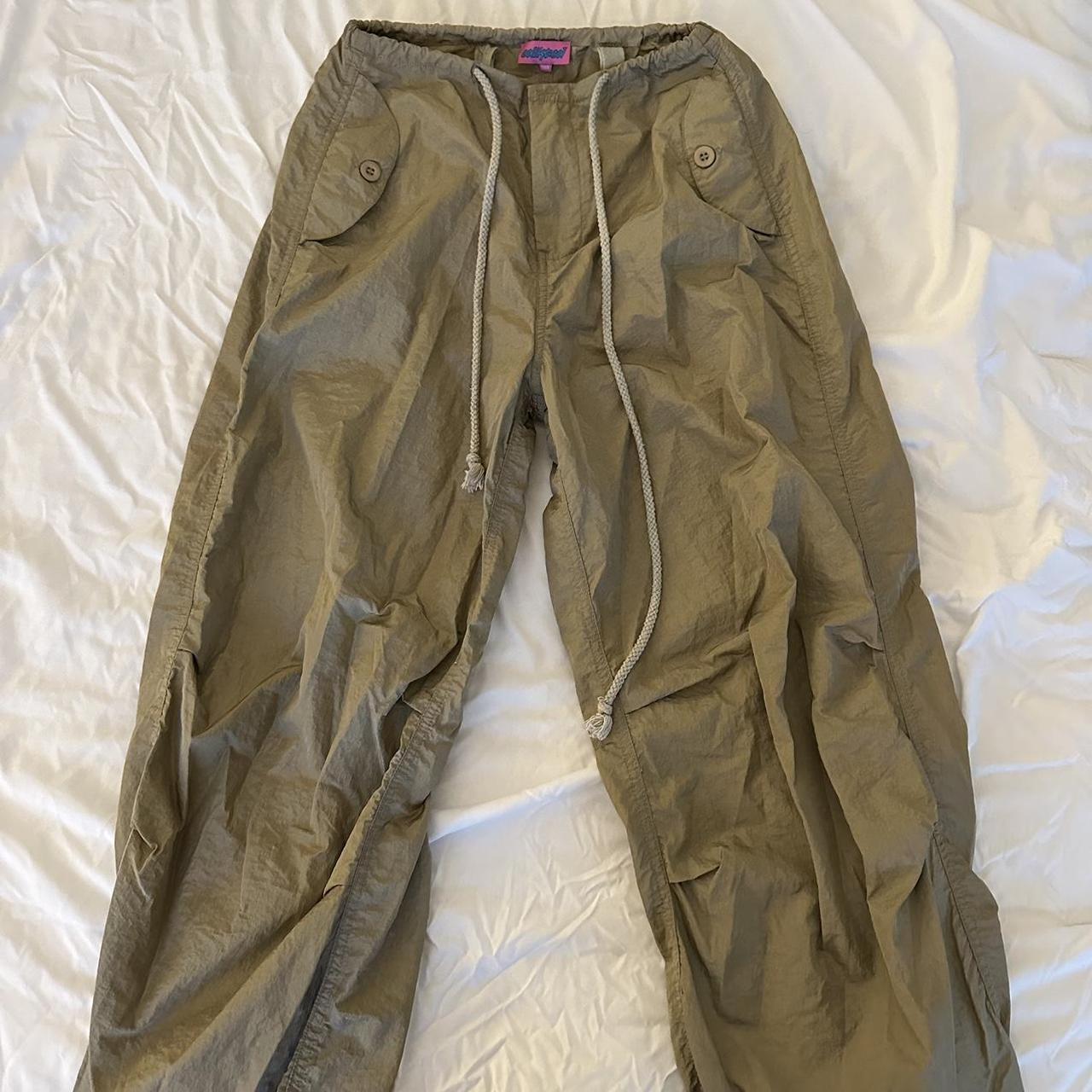 Edikted parachute pants🤍 - Depop