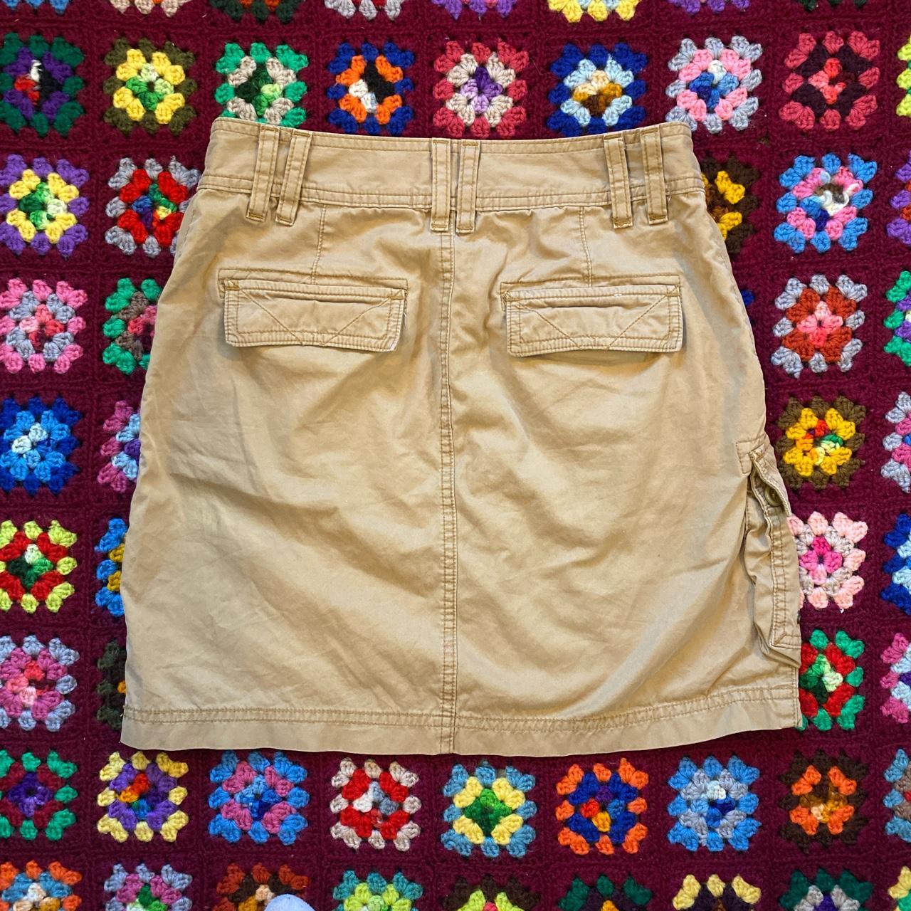 Vintage Cargo Mini Skirt Adorable khaki cargo skirt... Depop