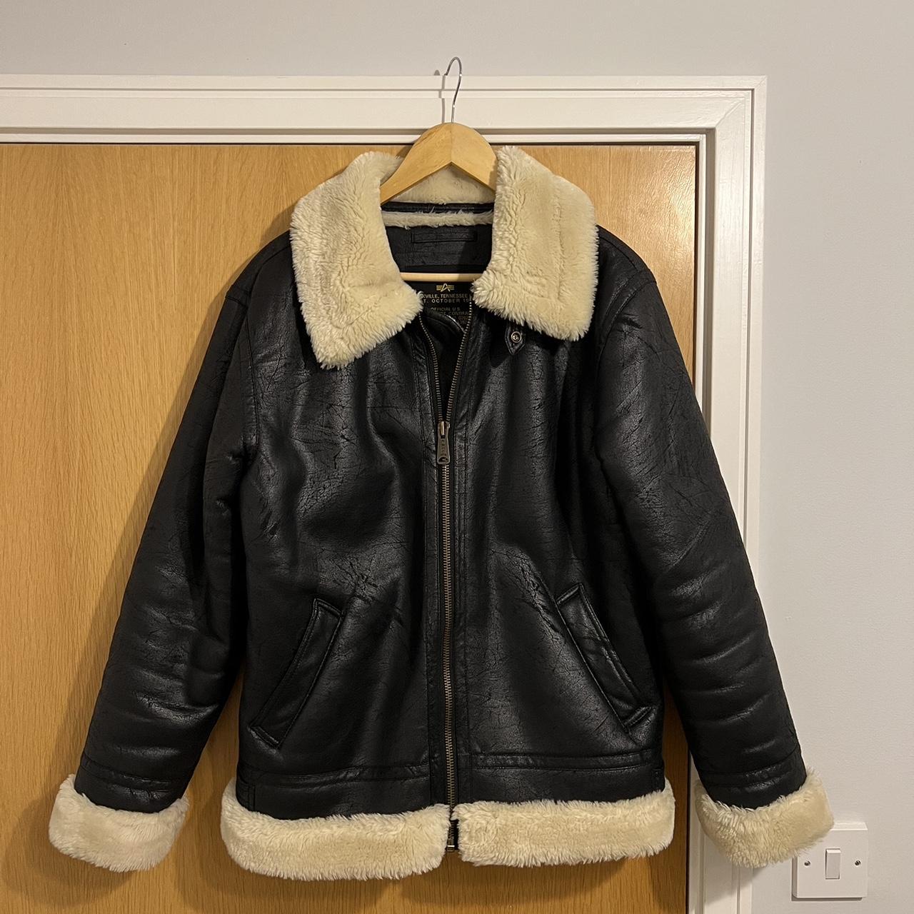 Alpha industries shearling bomber best sale