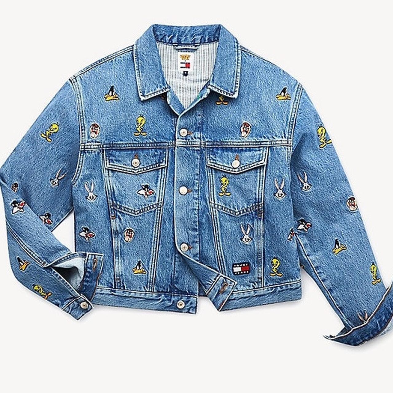 Tommy Jeans Looney Tunes Denim Jacket (slightly... - Depop