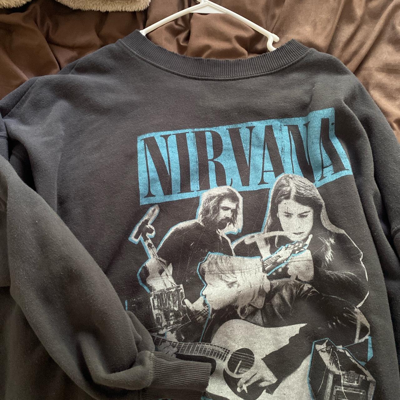 American Eagle Nirvina Oversized Crewneck Nirvana Depop