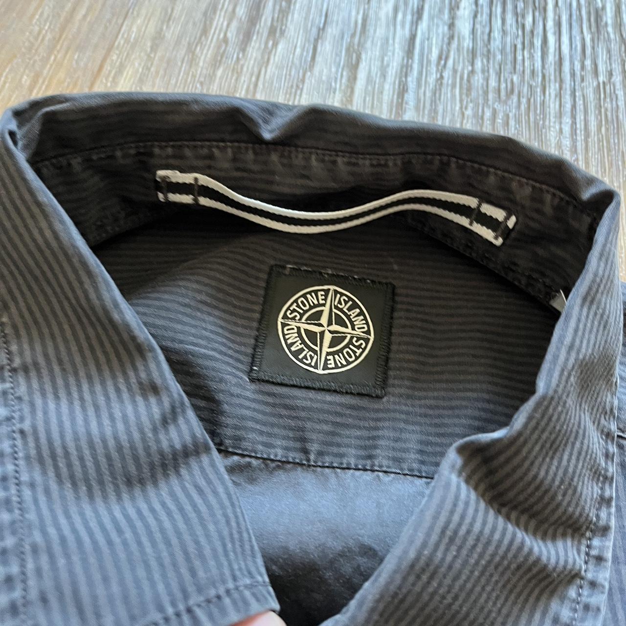 Stone Island Men's Black and Grey Shirt (7)