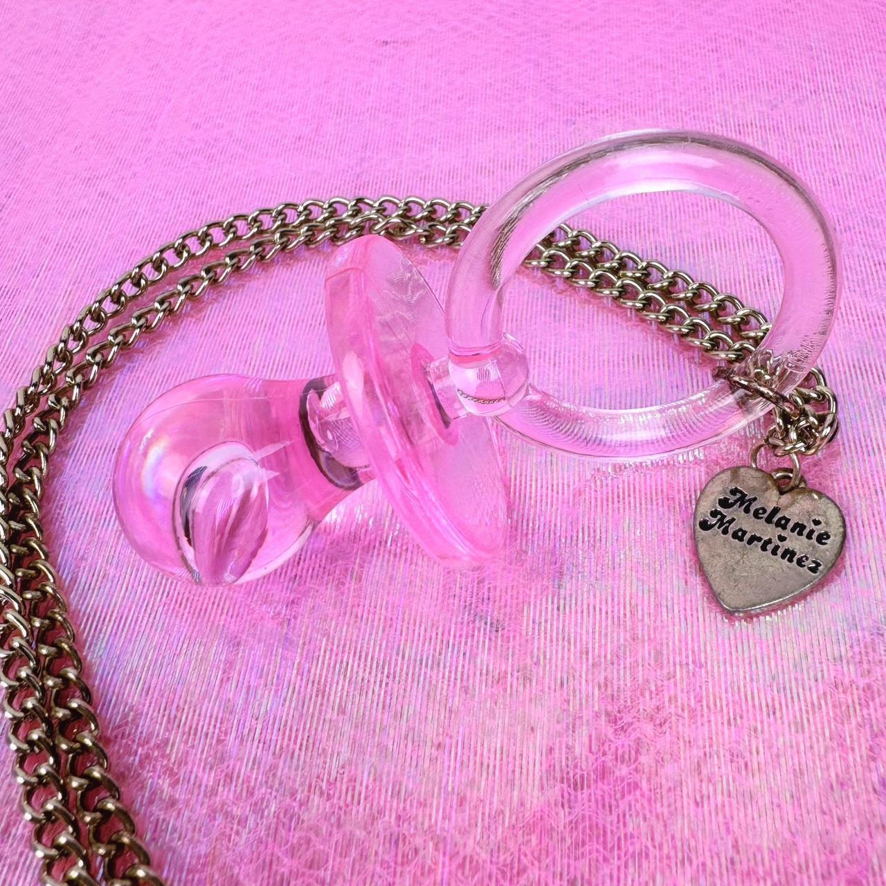 Handmade Melanie Martinez pacifier necklace Gold... Depop