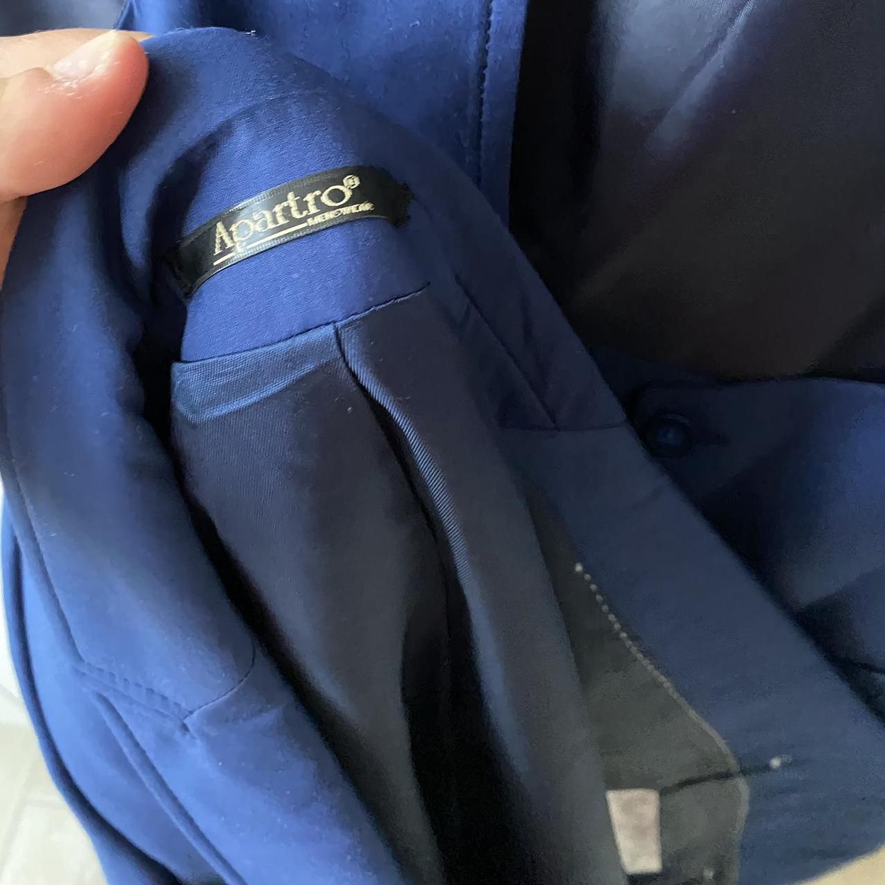 ASOS Men's Blue and Navy Tailoredjackets Depop