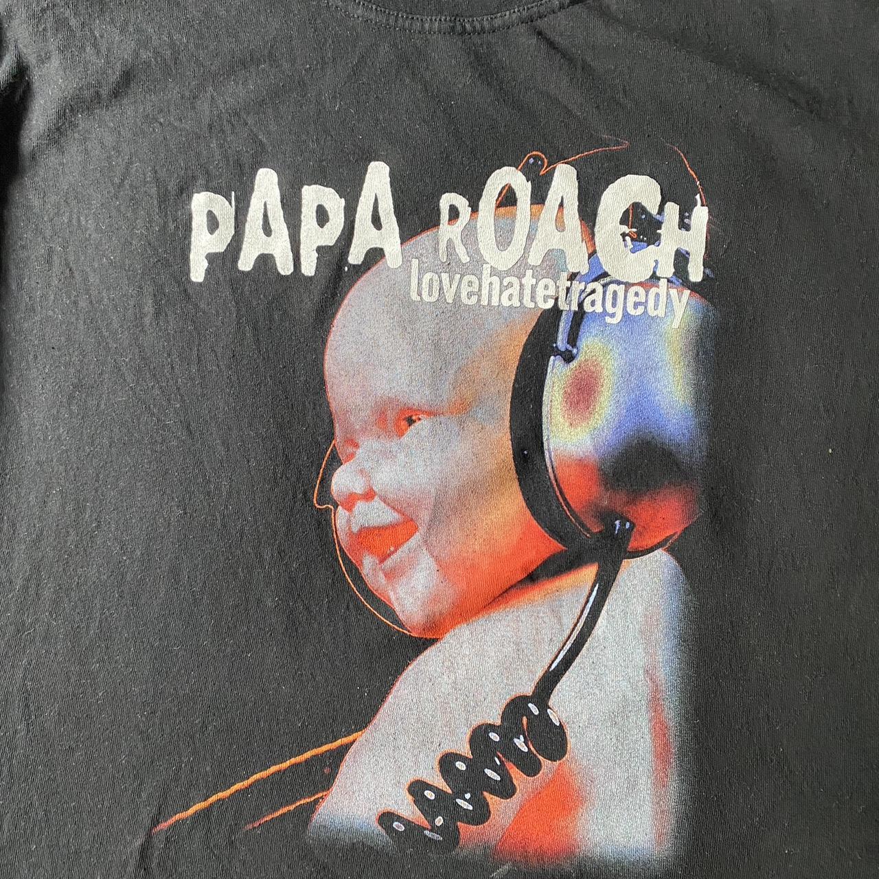 Papa Roach Lovehatetragedy 2001 Tour Shirt Large - Depop