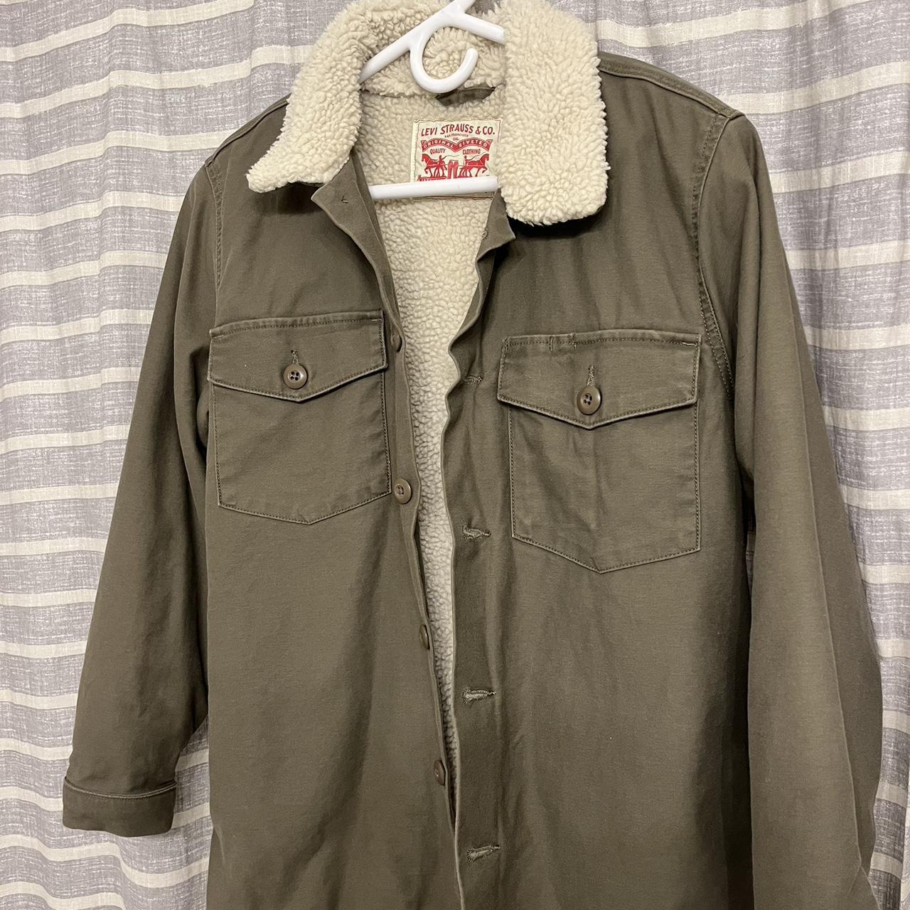 Levis army green hot sale jacket womens