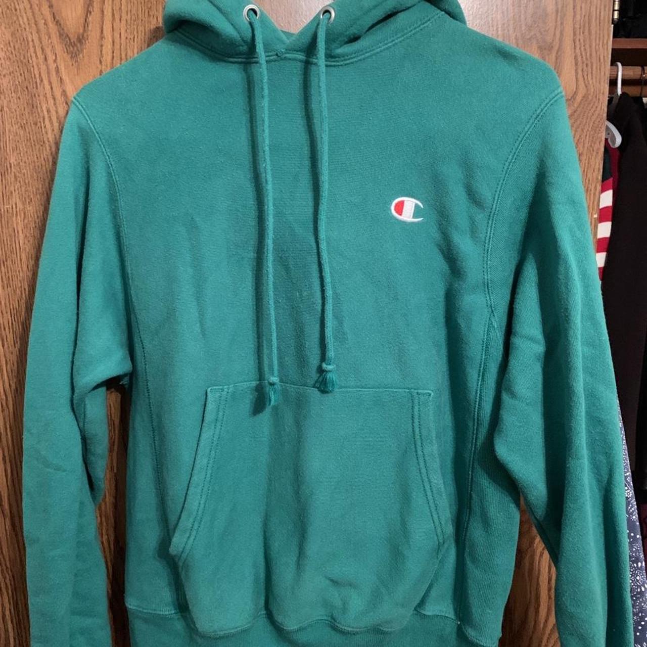 Extra Small green champion hoodie thick