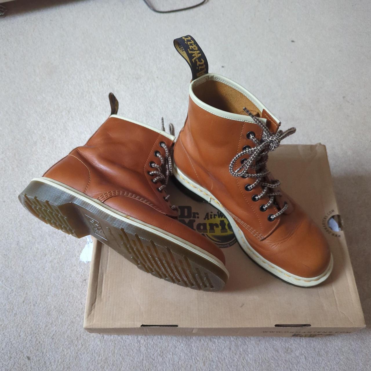 Dr Martens 1460 Oak Analine boots size 9 Been in. Depop