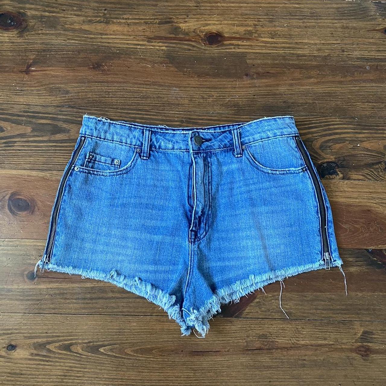 Suns Out Buns Out Low Rise Denim Mini Booty Shorts Cheeky Jean