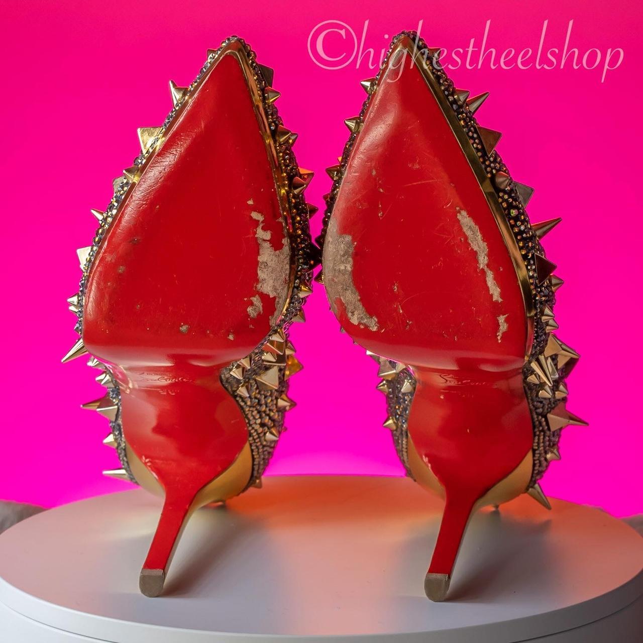 Christian Louboutin Pigalle 赤 ハイヒール Christian Louboutin Pigalili Plato in size 38. | Depop