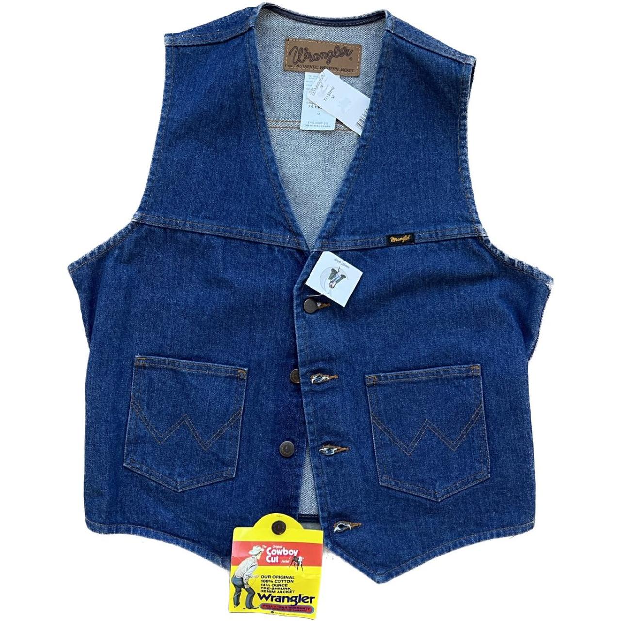 Deadstock vintage wrangler denim vest ✨ #western... - Depop