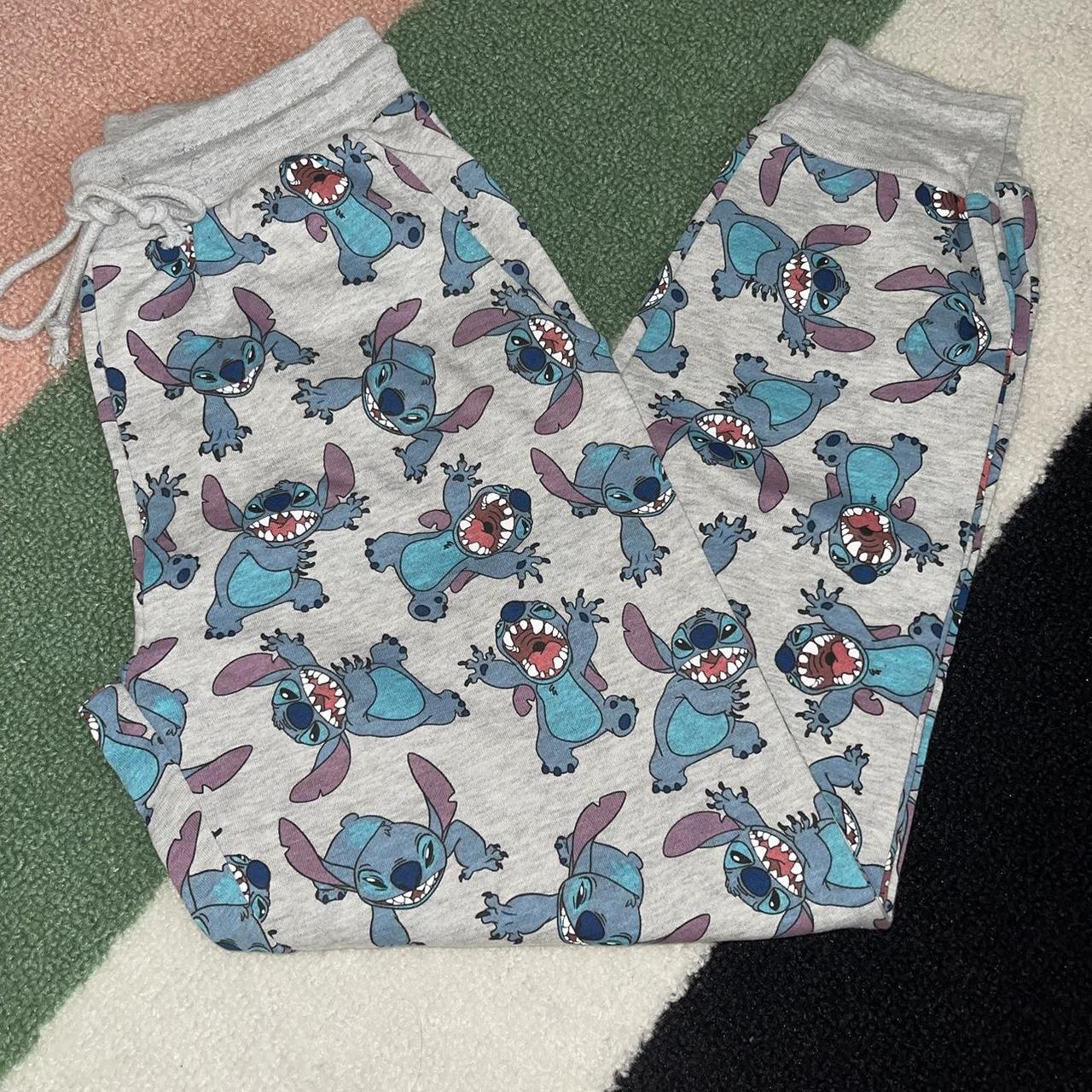 Stitch sweatpants by Disney. Color is light - Depop