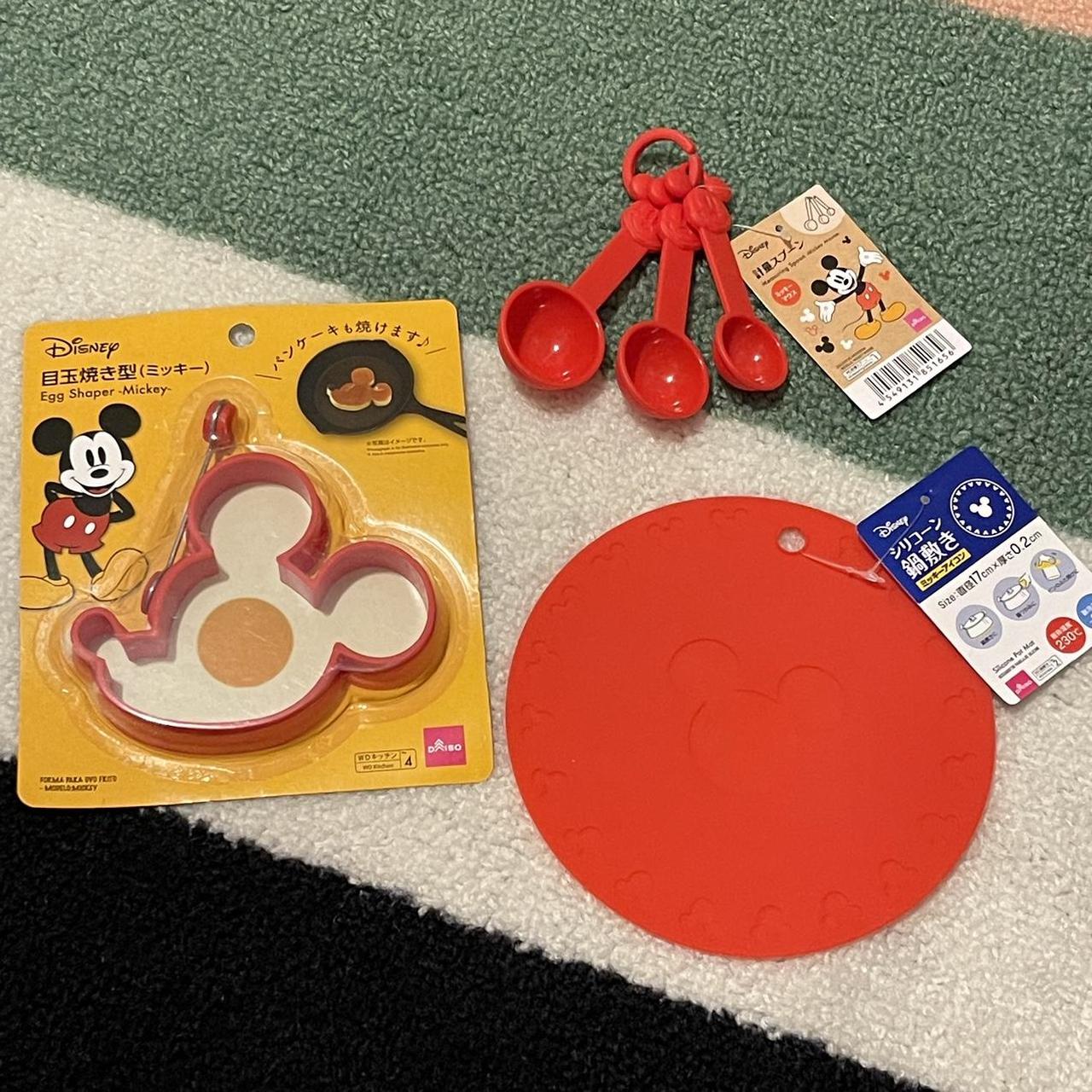 Daiso Disney Mickey Mouse Kitchen Measuring Spoons Red