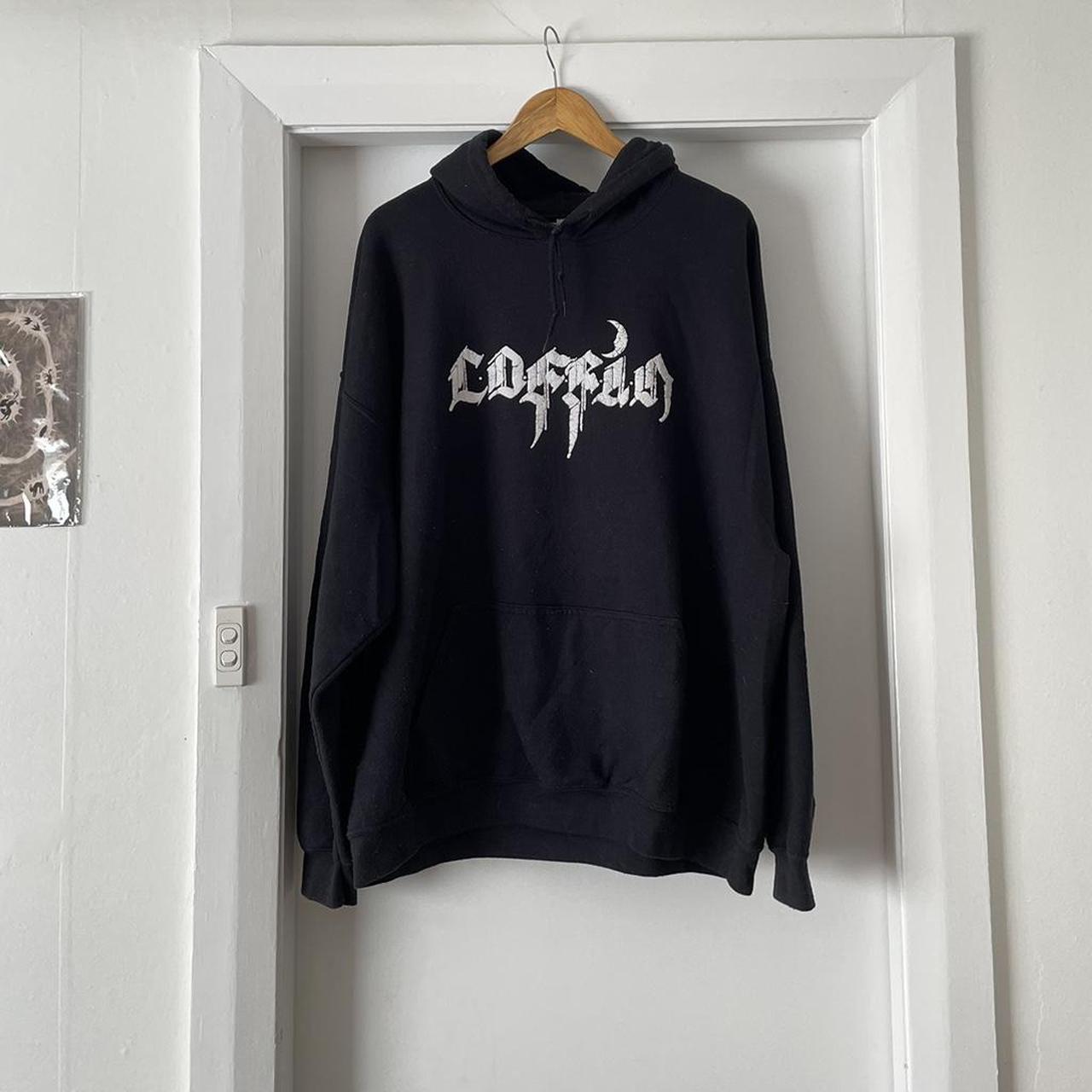 COFFIN band merch - black hoodie, size XXL Pilling... - Depop