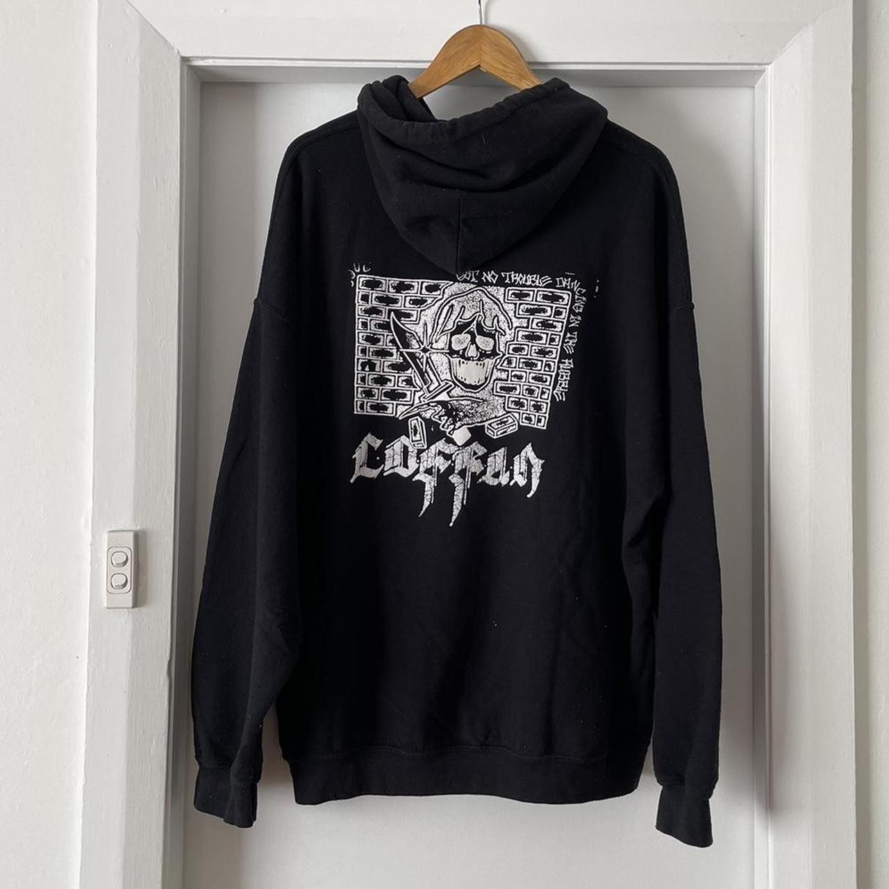 COFFIN band merch - black hoodie, size XXL Pilling... - Depop