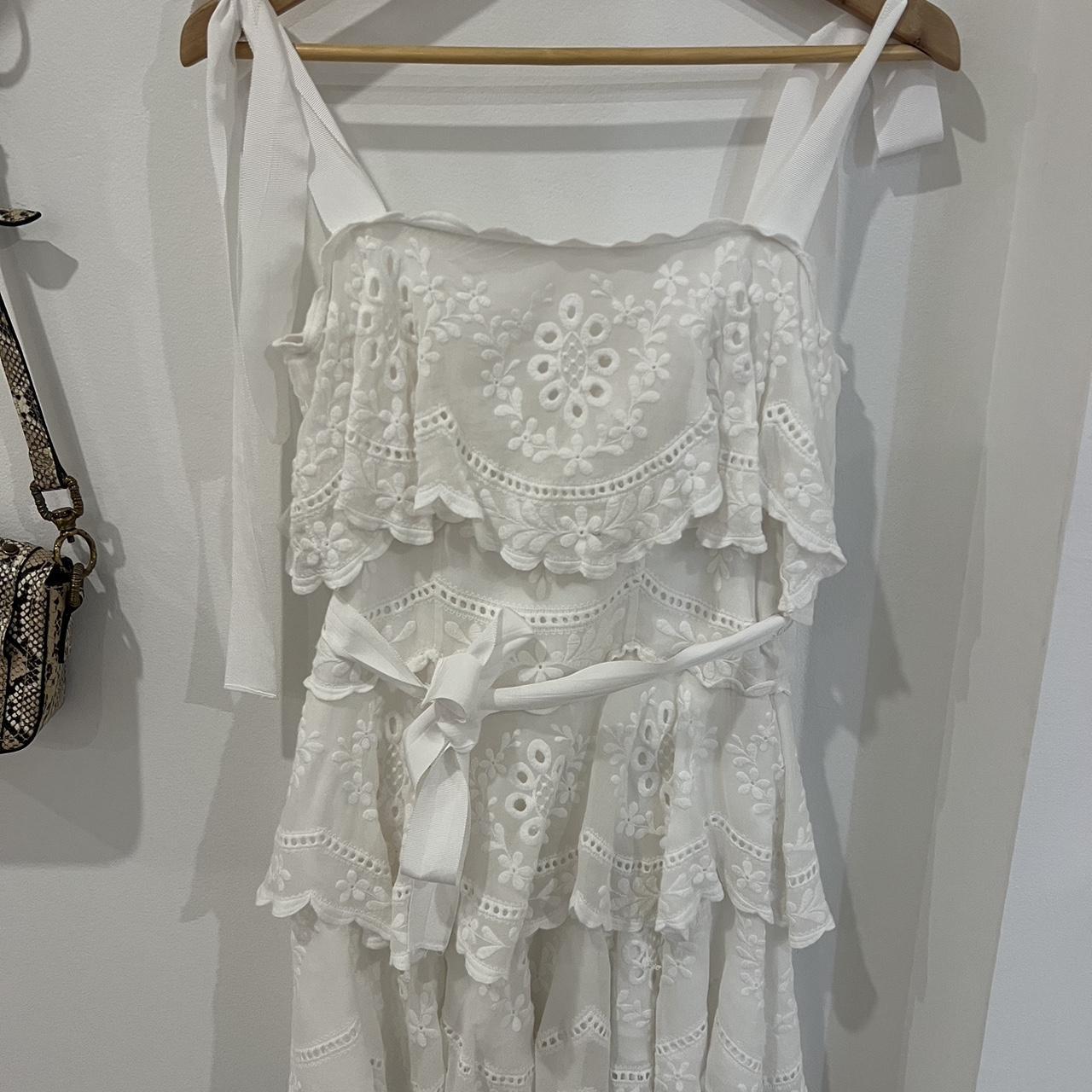 Zimmermann sample size 1 frill tiered mini slight... Depop