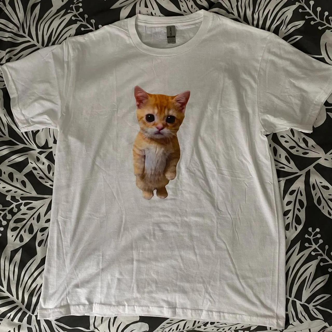 kitty tee :) literally cutest and comfiest ever -... - Depop
