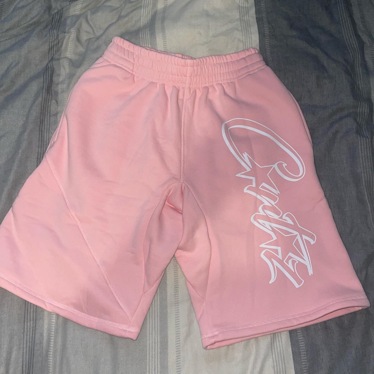 Corteiz Men's Pink Shorts | Depop