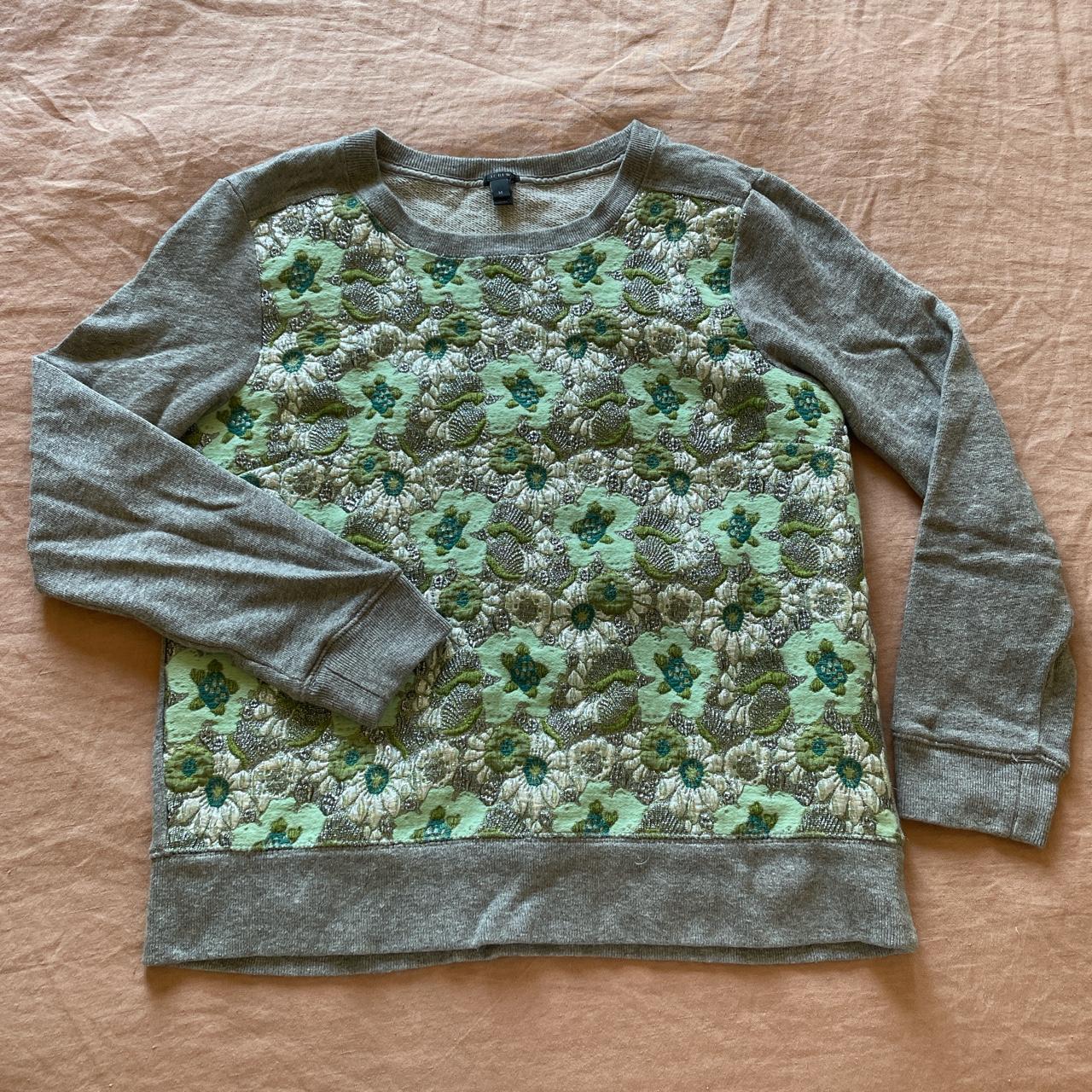 J crew floral on sale sweatshirt