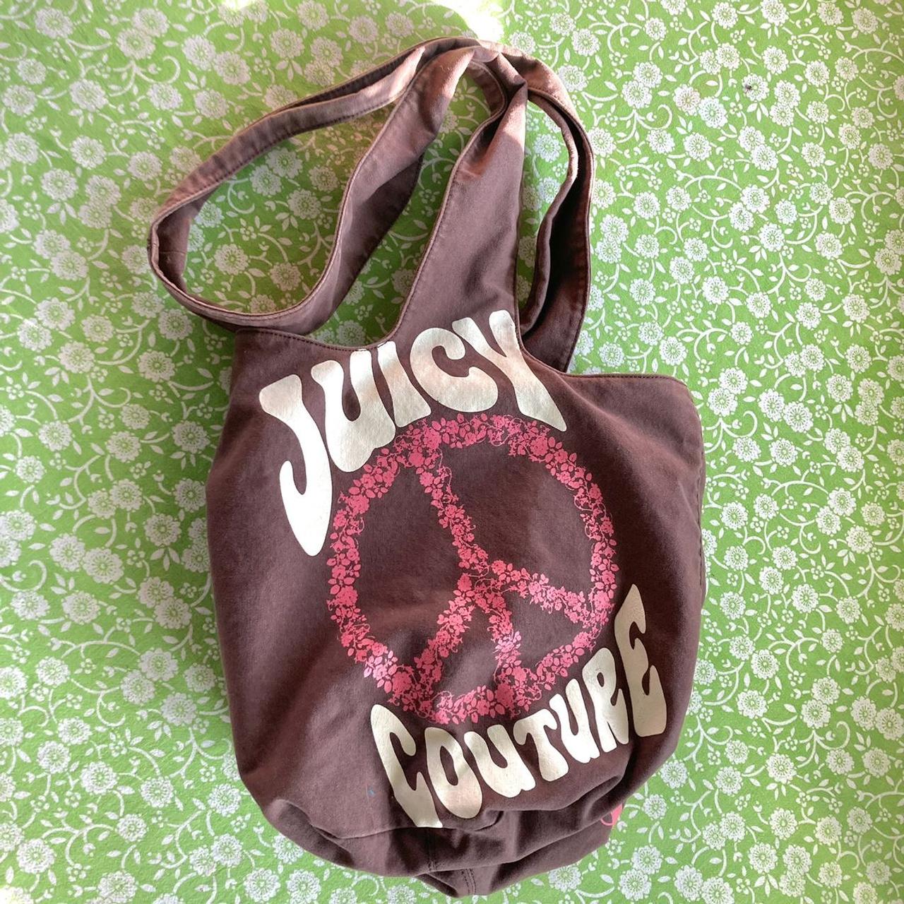 Juicy Couture Women's Brown and Pink Bag | Depop