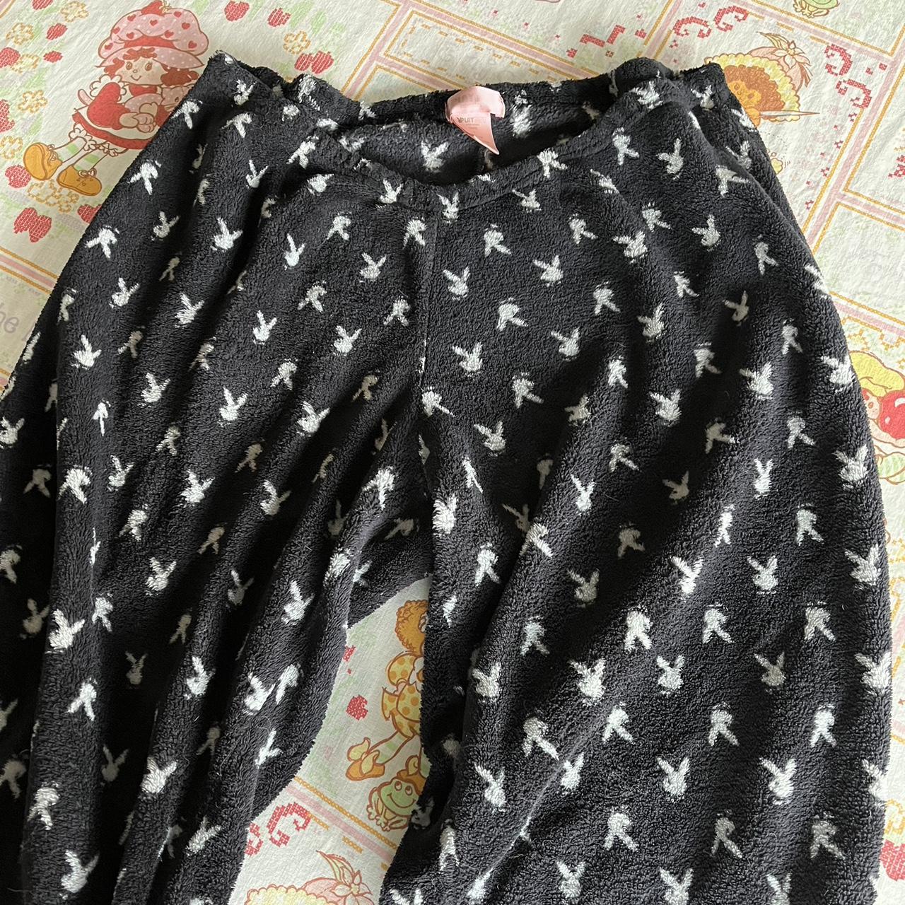 y2k playboy fuzzy pajama pants *ꔫ* super... Depop