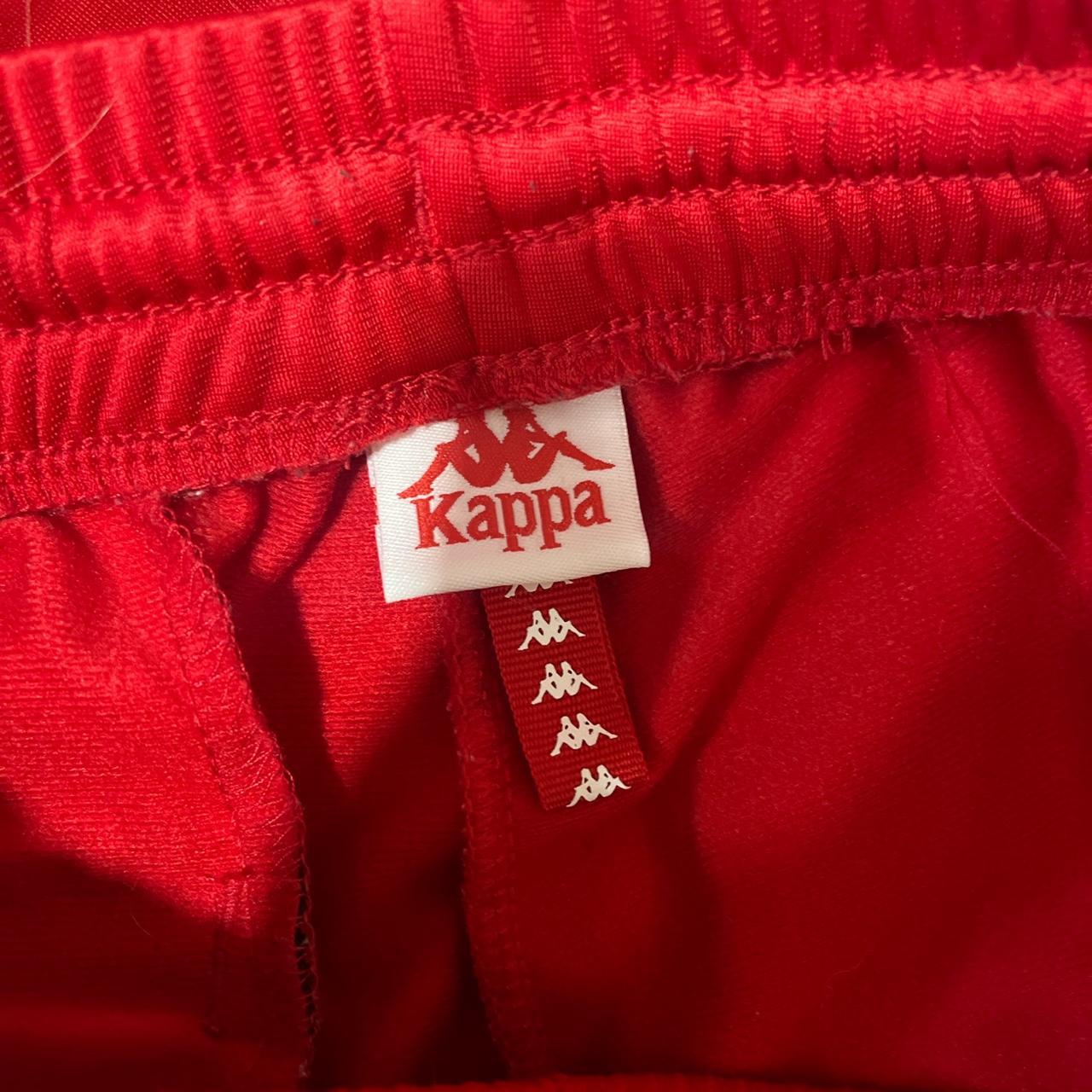 KAPPA red pants with labels down the leg (also a... - Depop