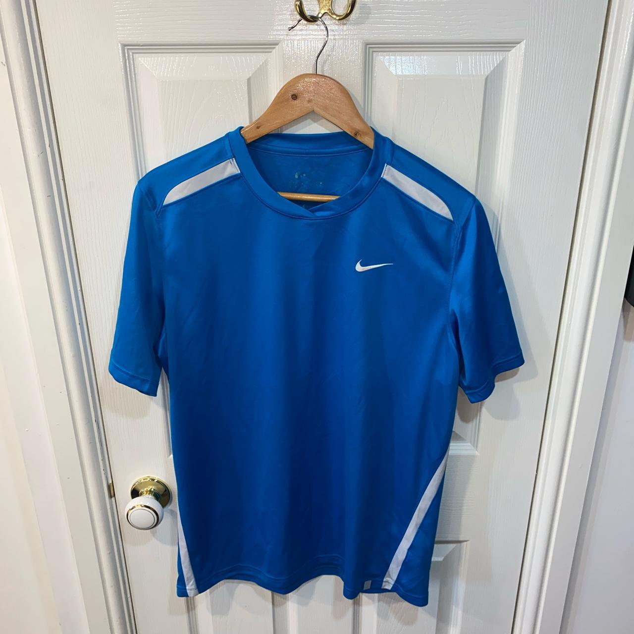 mens blue nike dri fit t shirt