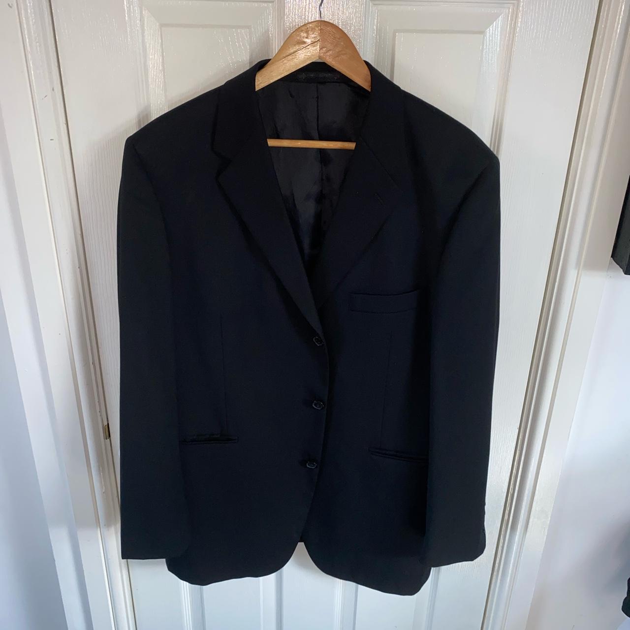 Yves Saint Laurent/ YSL Full Suit (Black) Size 54S... - Depop