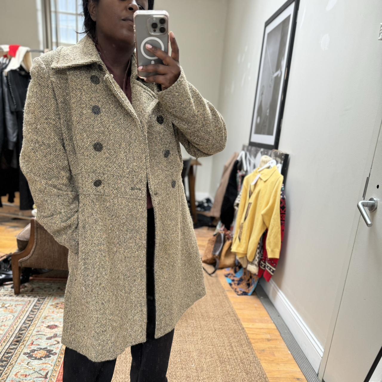 Guess tweed coat online