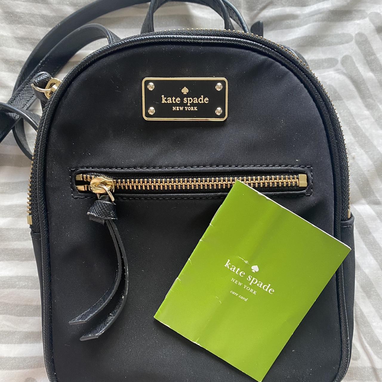 Genuine Kate Spade mini backpack. Leather straps.... Depop