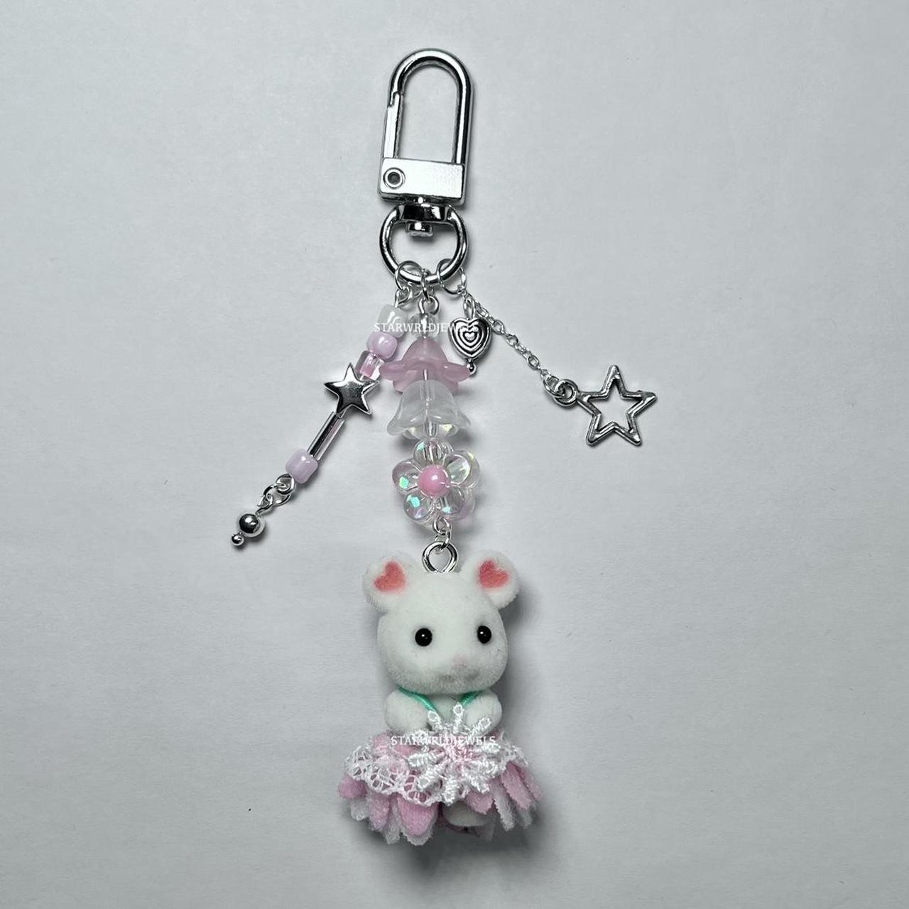 Calico Critter Persian Cat Keychain ... - Depop