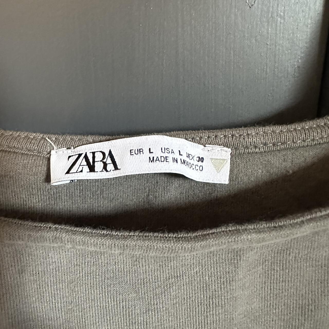 Zara Women's Grey Bodysuit Depop