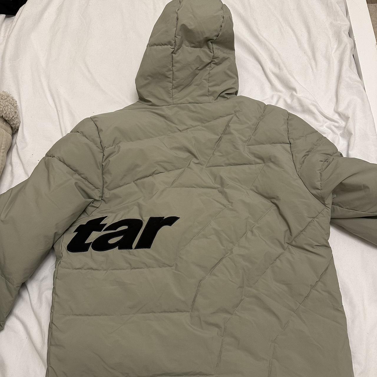 Trapstar Men's Green and Khaki Coat Depop