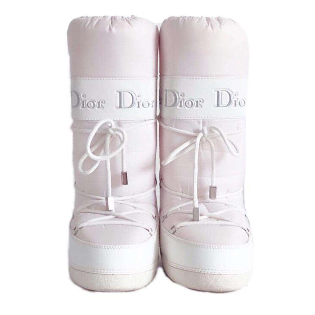 SUPER Rare baby pink Dior moon boots -Eu size 35-37... - Depop