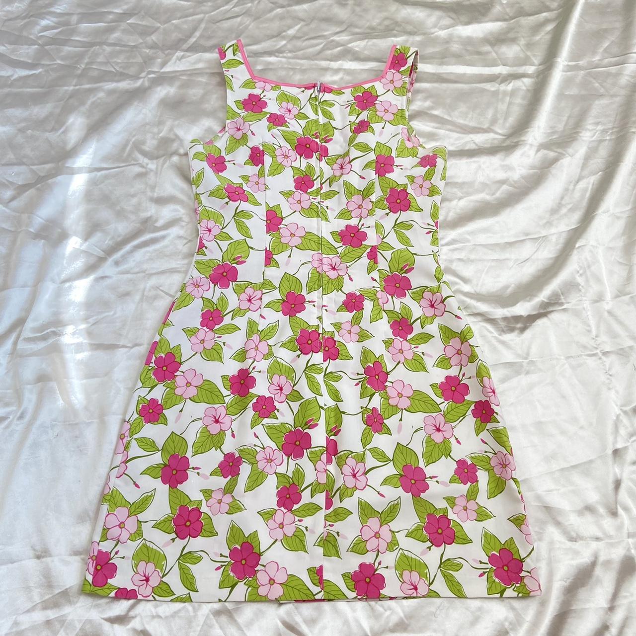 Vintage preppy floral mini dress * Excellent... - Depop