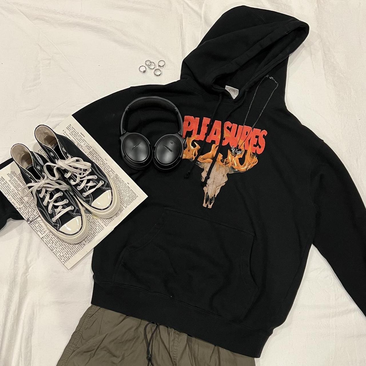 Pleasures bones clearance hoodie