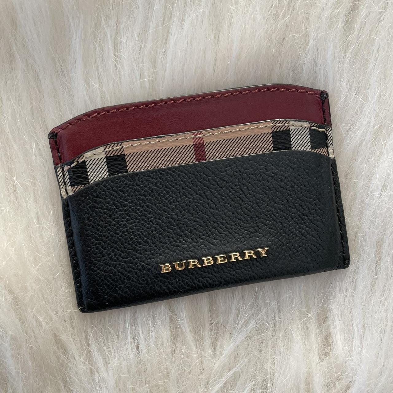 Burberry Multicolour Leather Card Holder and Black Coin Purse For Sale at  1stDibs