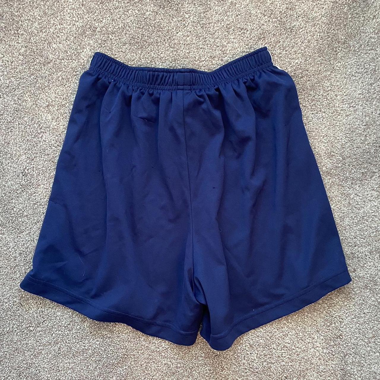 Adidas Women's Navy and Blue Shorts | Depop