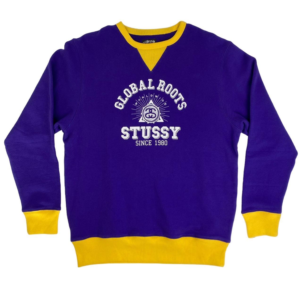 Stussy Global Roots SweatshirtLos Angeles Laker... - Depop