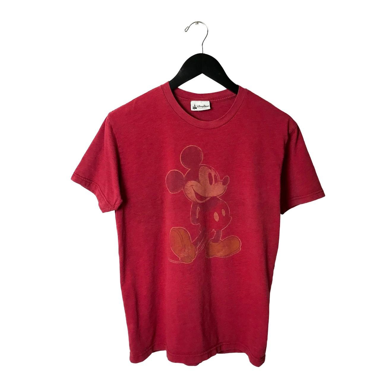 mens red mickey mouse shirt