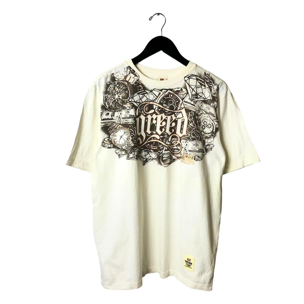 Y2K Vintage Ecko Unltd Greed T Shirt Seven Deadly... - Depop