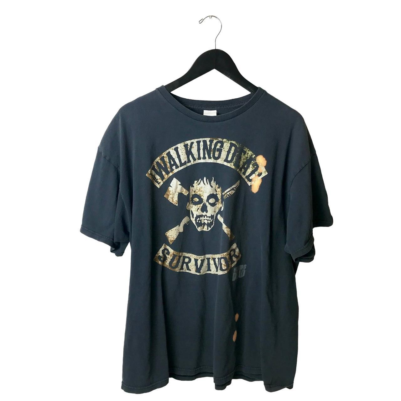 00s Vintage The Walking Dead Survivor T Shirt... - Depop