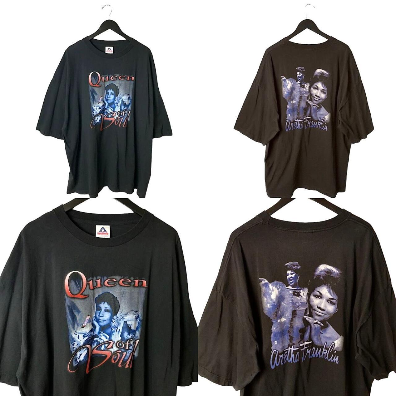 00s Vintage Aretha Franklin T Shirt Queen Of Soul... - Depop