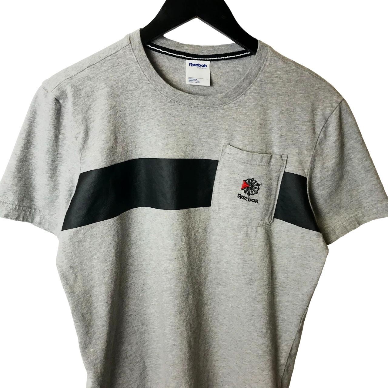 Reebok T Shirt Classic Sport Pocket Embroidered Tee... - Depop